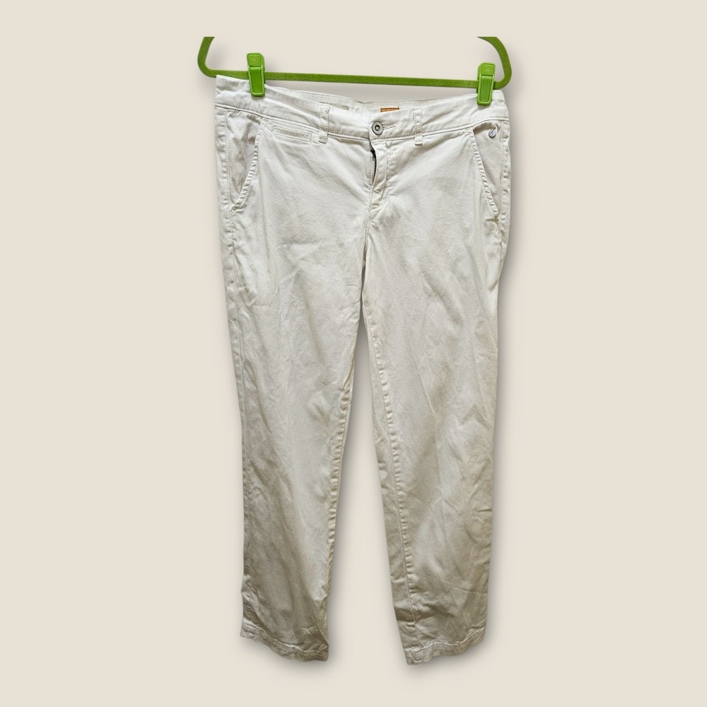 Pilcro and the Letterpress Hyphen Fit No 29 White Cropped Pants